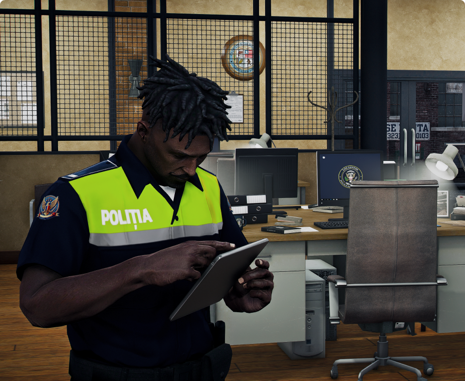 Polițist la secția din Los Santos